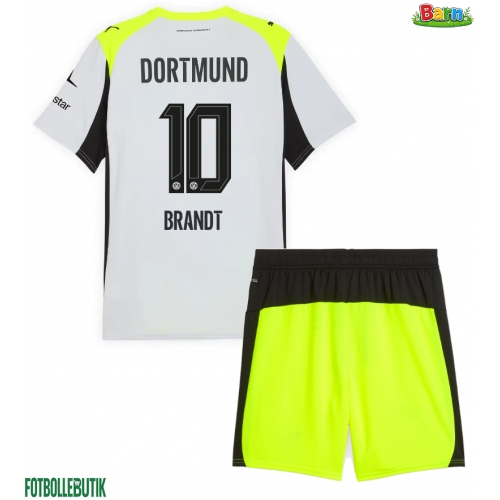 Borussia Dortmund Julian Brandt #10 Bortaställ Barn 2025-26 Kortärmad (+ Korta byxor)